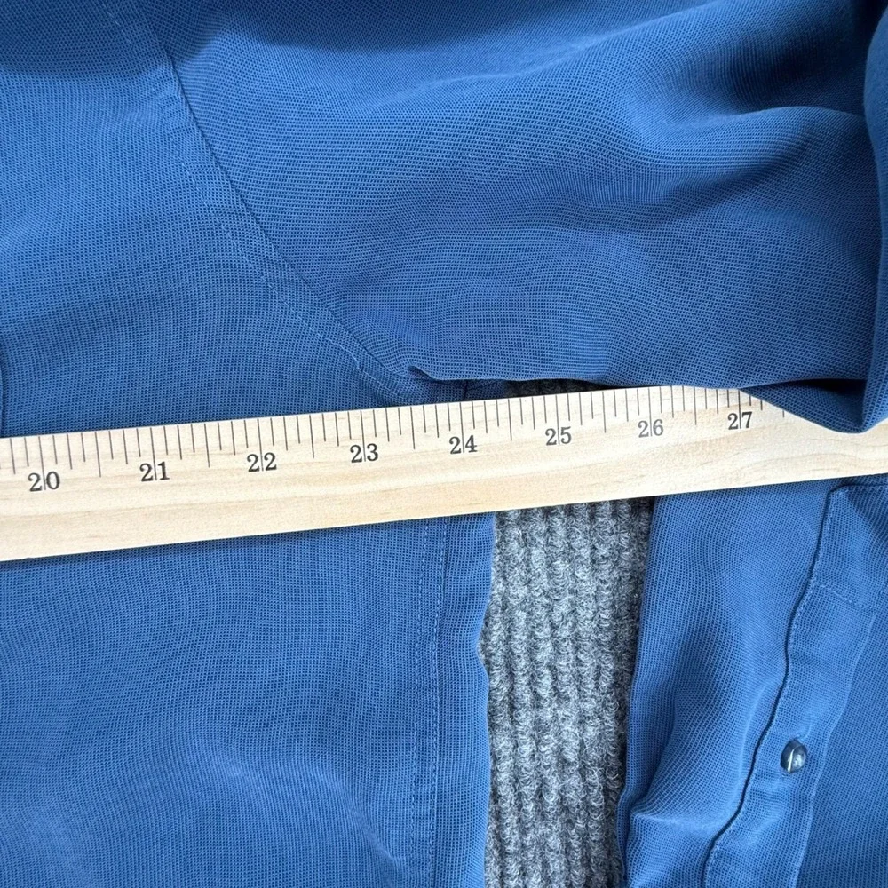 Axis Button Down Shirt Mens Large‎ Blue Excellent Long Sleeve Solid Pocket
